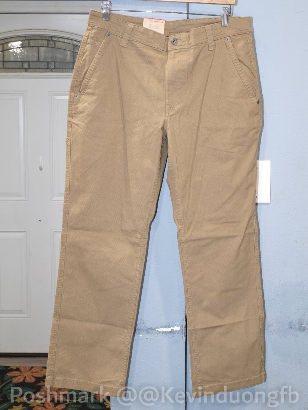 Eddie Bauer Men's Utility Canvas‎ Pants, Tan , Classic fit